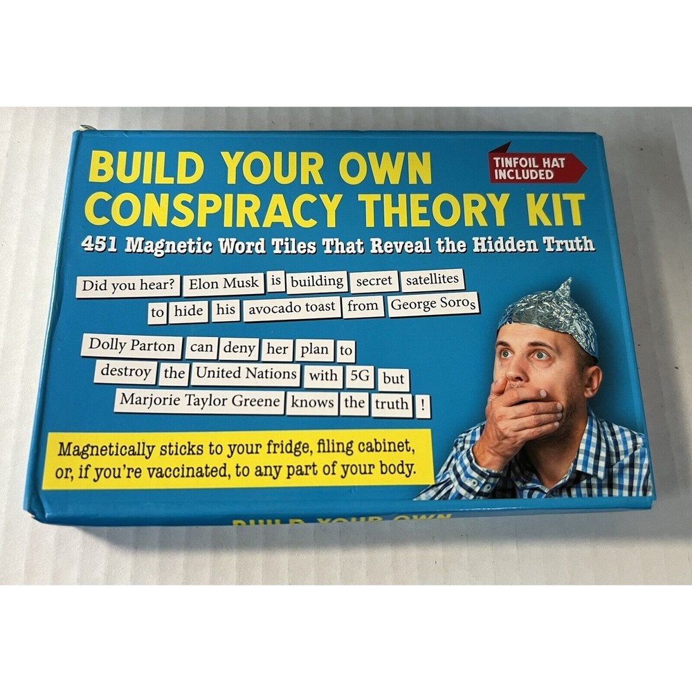 Build Your Own Conspiracy Theory Kit: Refrigerator Word Magnets (451 Tiles)